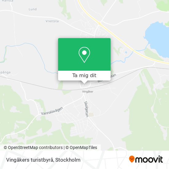 Vingåkers turistbyrå karta