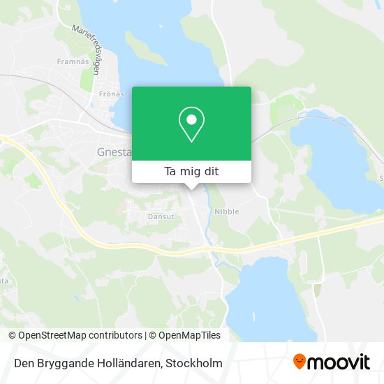 Den Bryggande Holländaren karta