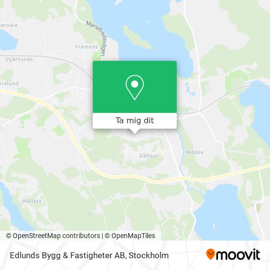 Edlunds Bygg & Fastigheter AB karta