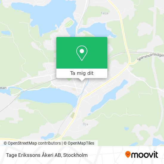 Tage Erikssons Åkeri AB karta