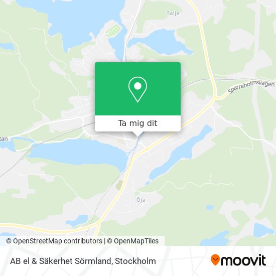 AB el & Säkerhet Sörmland karta