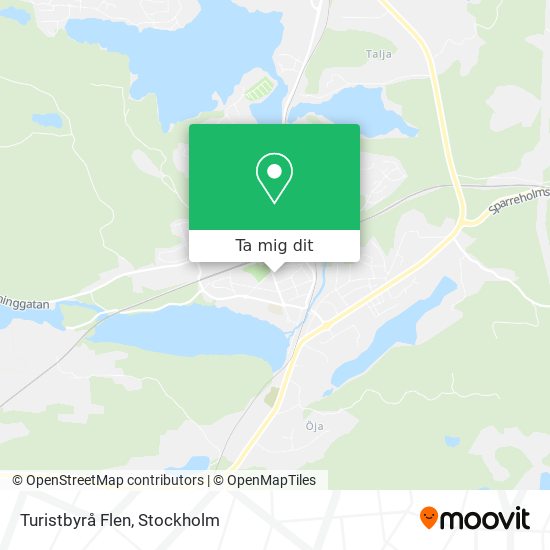 Turistbyrå Flen karta