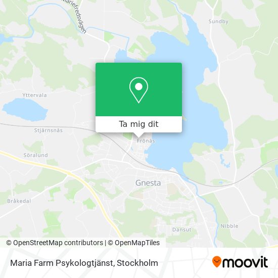 Maria Farm Psykologtjänst karta