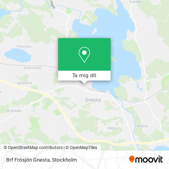 Brf Frösjön Gnesta karta