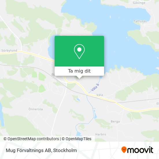 Mug Förvaltnings AB karta