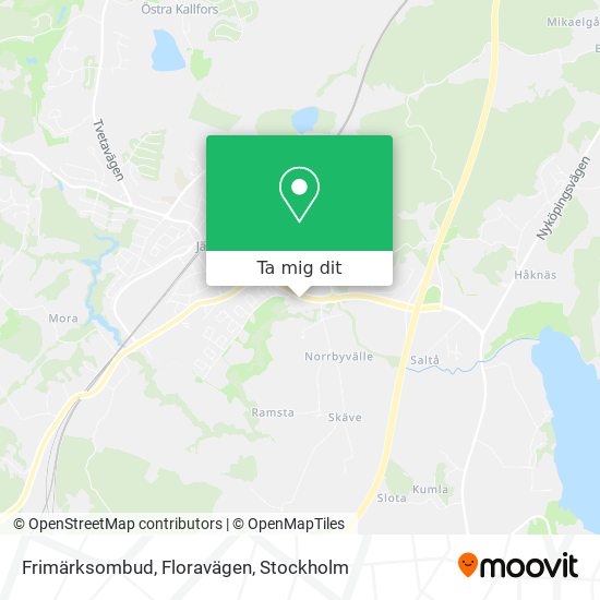 Frimärksombud, Floravägen karta