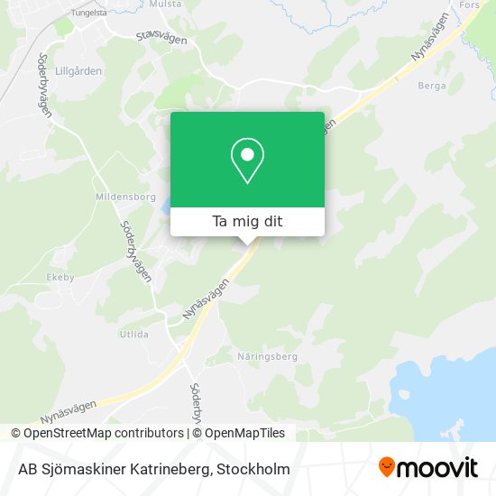 AB Sjömaskiner Katrineberg karta