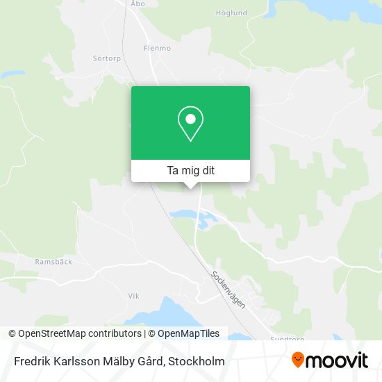 Fredrik Karlsson Mälby Gård karta