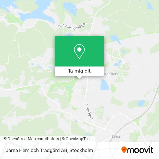 Järna Hem och Trädgård AB karta