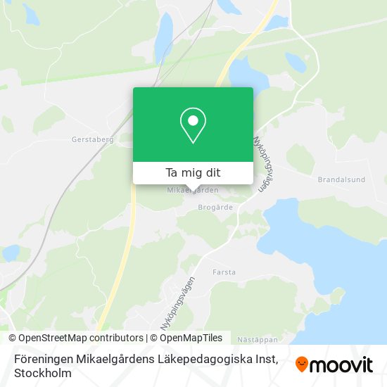 Föreningen Mikaelgårdens Läkepedagogiska Inst karta