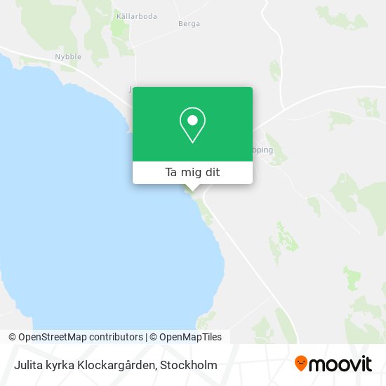 Julita kyrka Klockargården karta