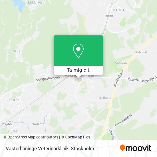 Västerhaninge Veterinärklinik karta