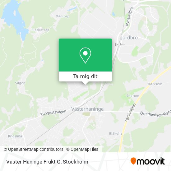 Vaster Haninge Frukt G karta