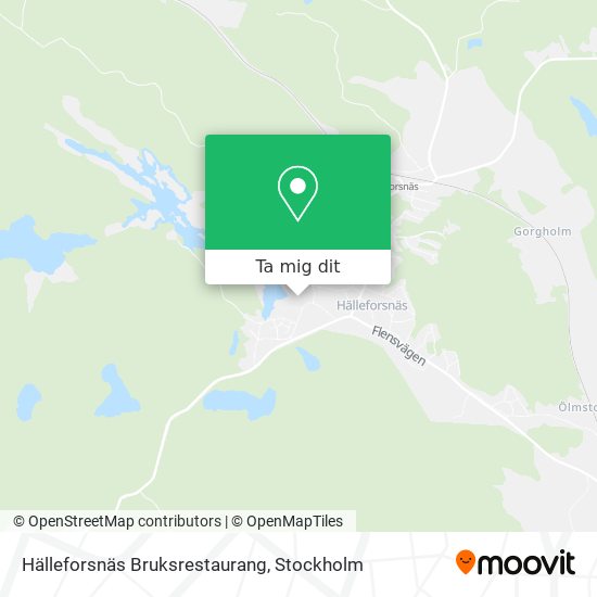 Hälleforsnäs Bruksrestaurang karta