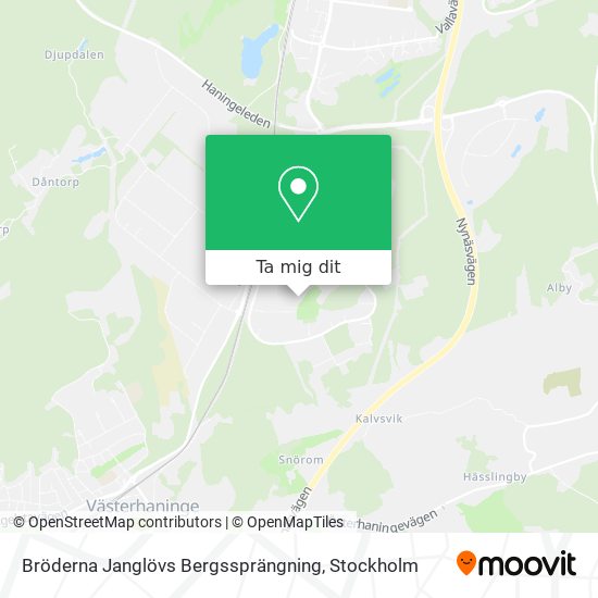 Bröderna Janglövs Bergssprängning karta