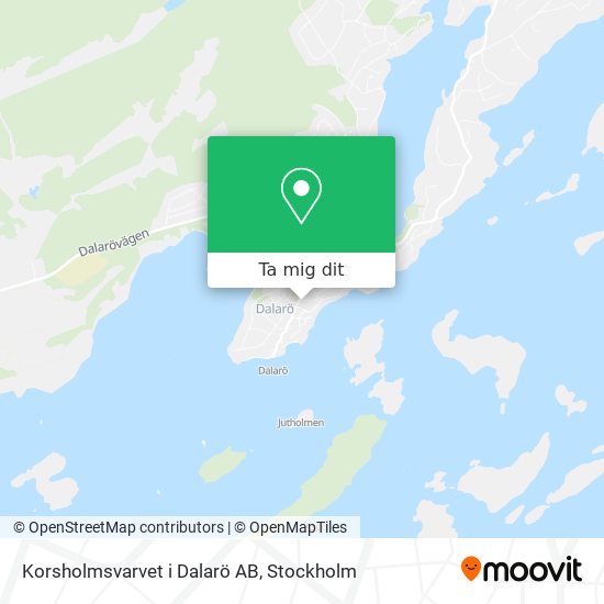 Korsholmsvarvet i Dalarö AB karta