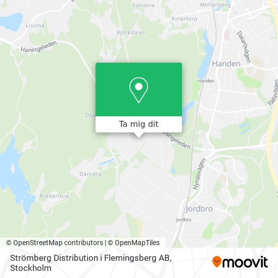 Strömberg Distribution i Flemingsberg AB karta