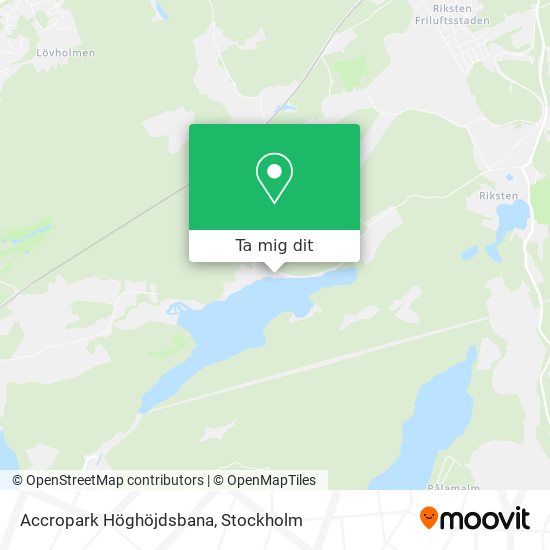 Accropark Höghöjdsbana karta