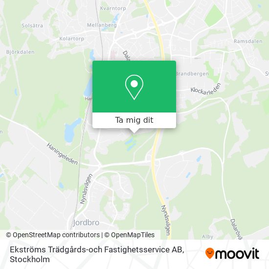 Ekströms Trädgårds-och Fastighetsservice AB karta