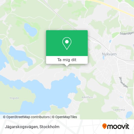 Jägarskogsvägen karta