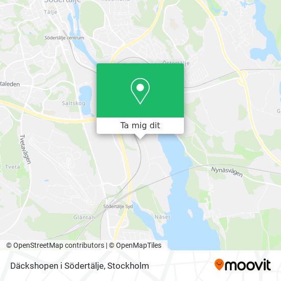 Däckshopen i Södertälje karta