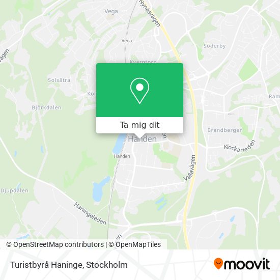Turistbyrå Haninge karta