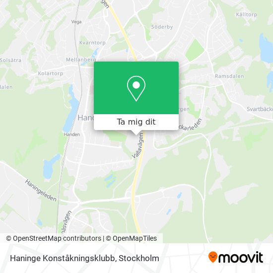 Haninge Konståkningsklubb karta