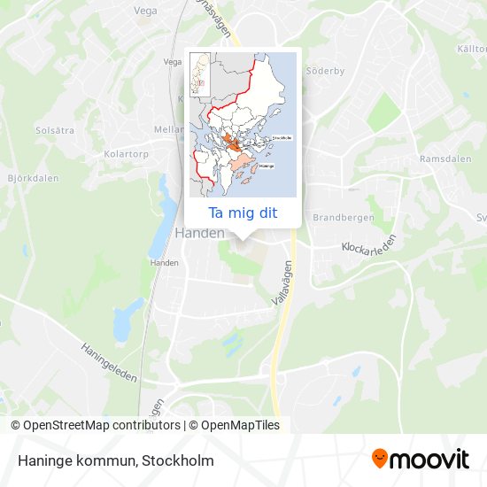 Haninge kommun karta