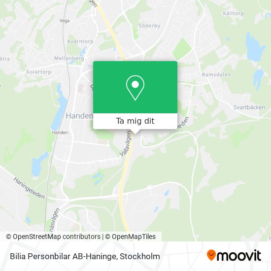 Bilia Personbilar AB-Haninge karta