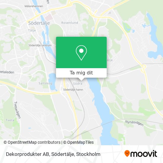 Dekorprodukter AB, Södertälje karta