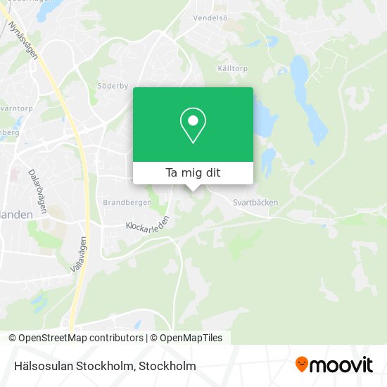 Hälsosulan Stockholm karta