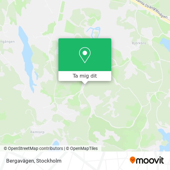 Bergavägen karta