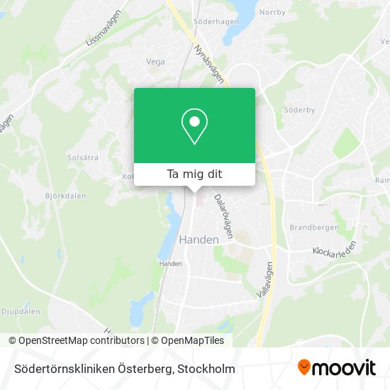 Södertörnskliniken Österberg karta