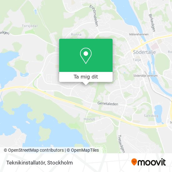 Teknikinstallatör karta