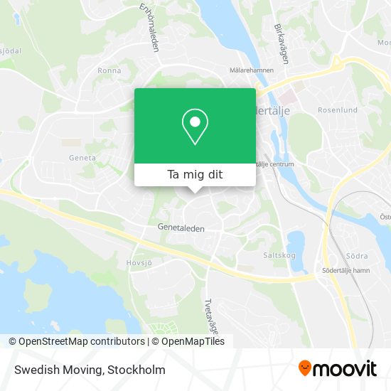 Swedish Moving karta