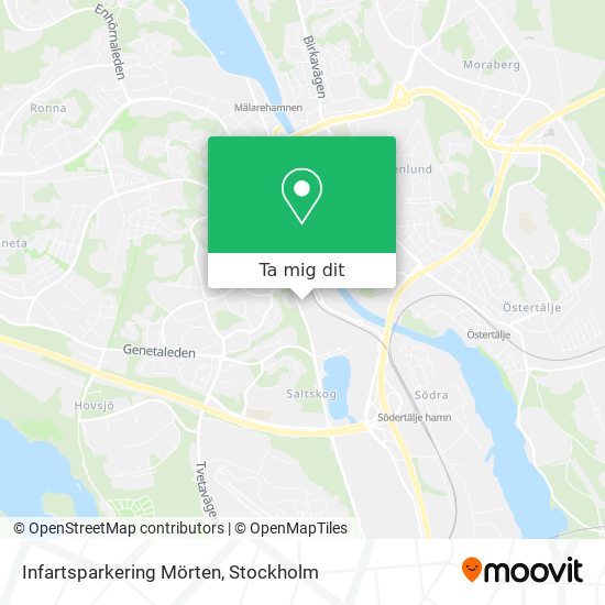 Infartsparkering Mörten karta