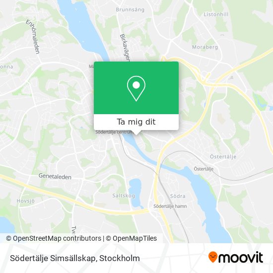 Södertälje Simsällskap karta