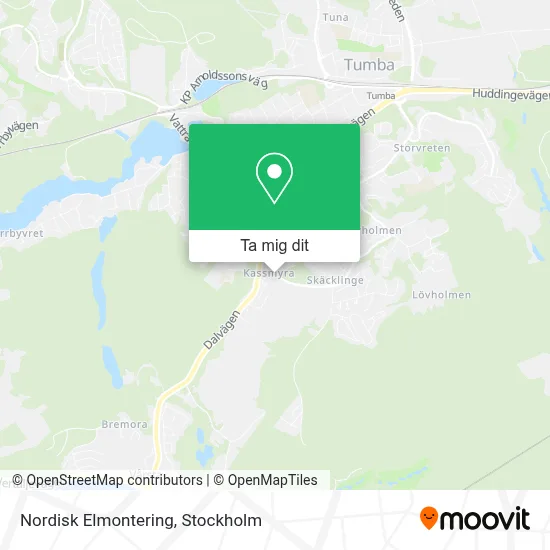 Nordisk Elmontering karta