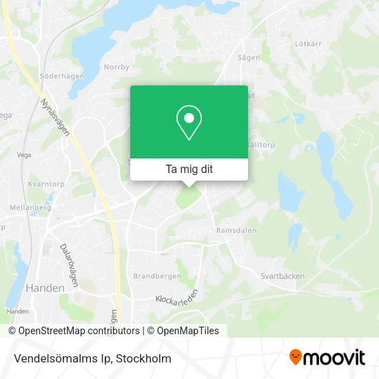 Vendelsömalms Ip karta