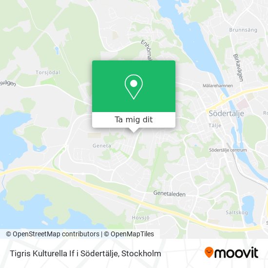 Tigris Kulturella If i Södertälje karta