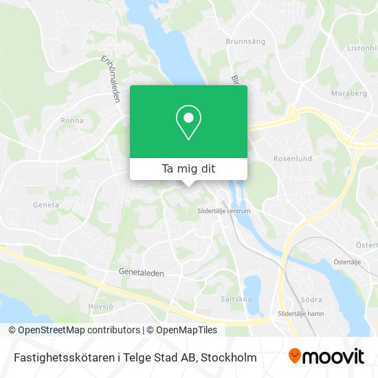 Fastighetsskötaren i Telge Stad AB karta