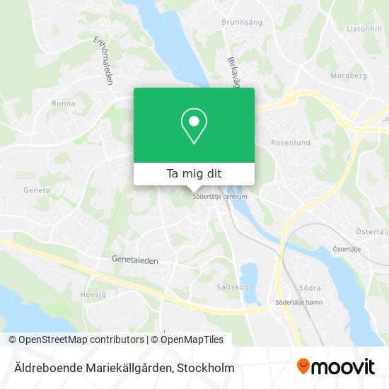 Äldreboende Mariekällgården karta