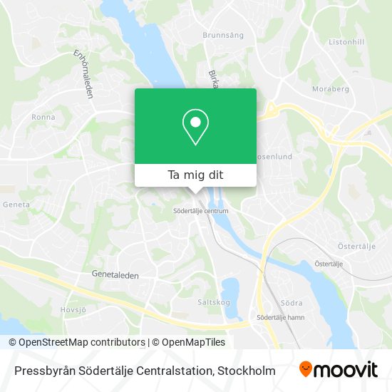 Pressbyrån Södertälje Centralstation karta