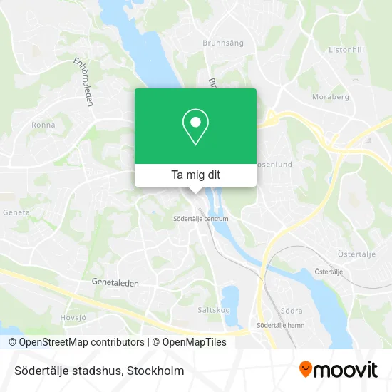 Södertälje stadshus karta
