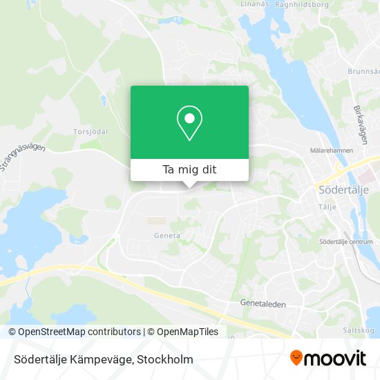 Södertälje Kämpeväge karta