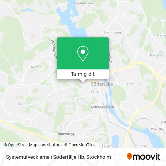 Systemutvecklarna i Södertälje Hb karta