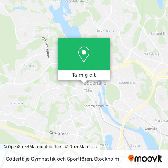 Södertälje Gymnastik-och Sportfören karta