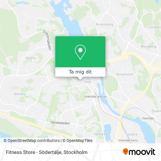 Fitness Store - Södertälje karta