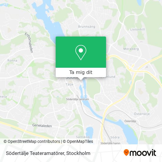Södertälje Teateramatörer karta