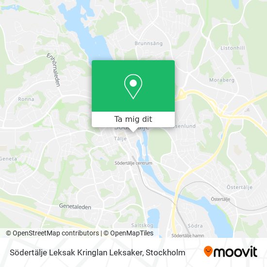 Södertälje Leksak Kringlan Leksaker karta